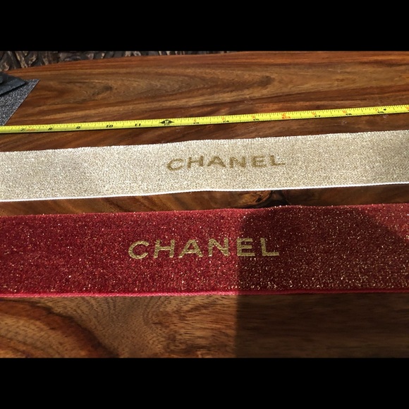 Other - Chanel-Ribbons red & gold NEW